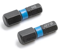 Бита ударная Дело Техники 1/4", H8 × 25 мм, 2шт. 796602