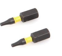 Бита ударная Дело Техники 1/4", Т9 × 25 мм с отверстием, 2шт. 794202