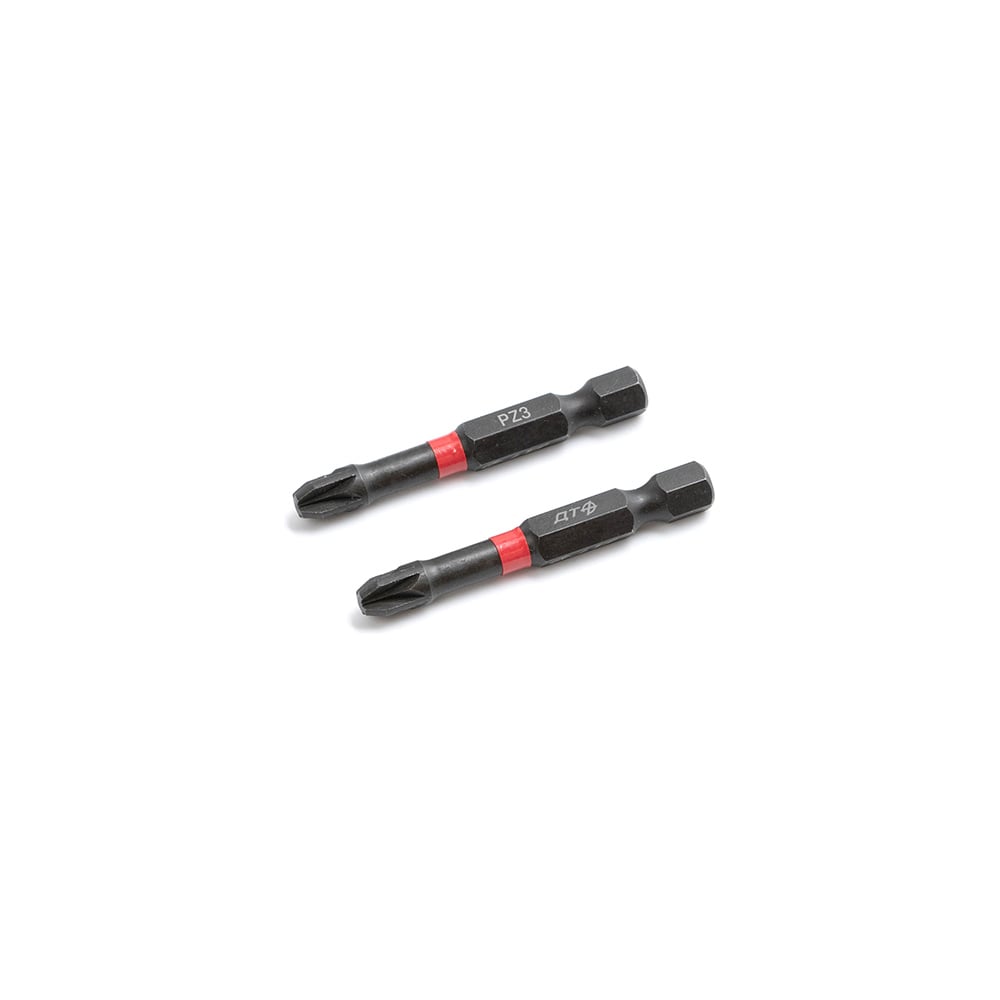 Бита ударная 1/4'', PZ3 × 50 мм, 2 шт.