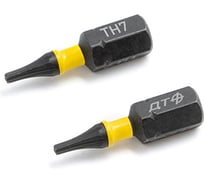 Бита ударная Дело Техники 1/4", Т7 × 25 мм с отверстием, 2шт. 794002