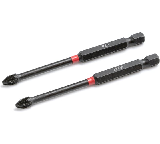 Бита ударная Дело Техники 1/4", PZ2 × 90 мм, 2шт. 793752 1