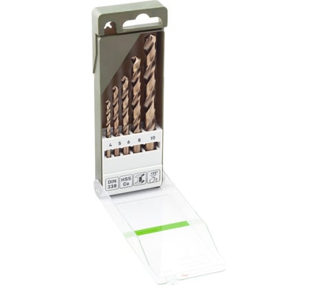 Набор свёрл по металлу Cobalt 5% 5 шт Дело Техники 211208