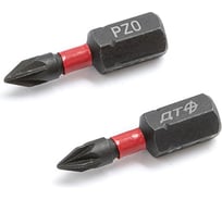 Бита ударная Дело Техники 1/4", PZ0 × 25 мм, 2шт. 793502