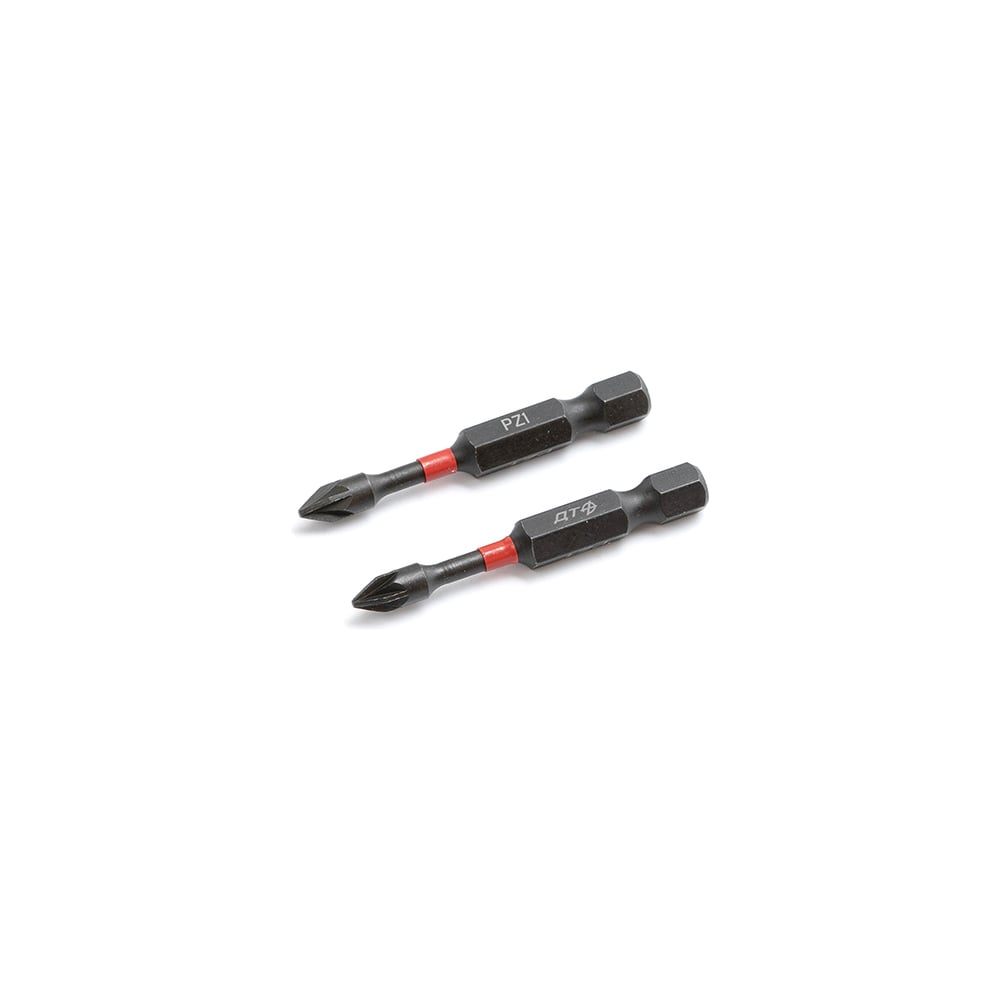 Бита ударная 1/4'', PZ1 × 50 мм, 2 шт.