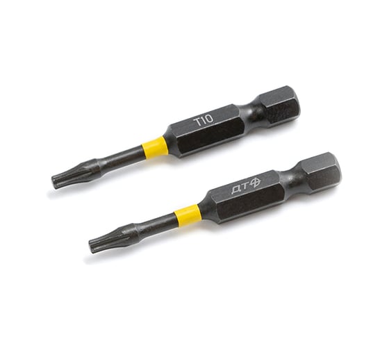 Бита ударная Дело Техники 1/4", Т10 × 50 мм, 2шт. 795322