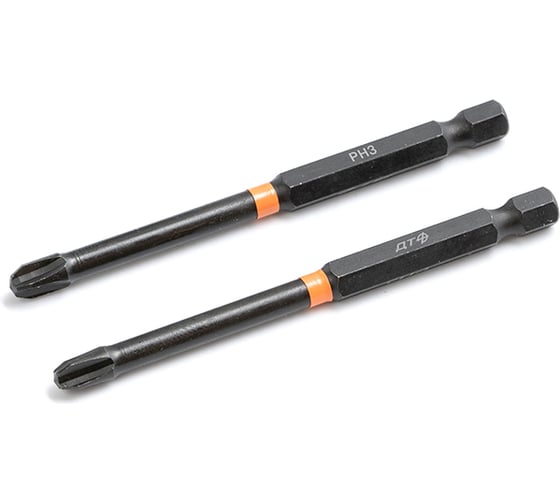 Бита ударная Дело Техники 1/4", PH3 × 90 мм, 2шт. 793352 1