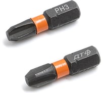 Бита ударная Дело Техники 1/4", PH3 × 25 мм, 2шт. 793302