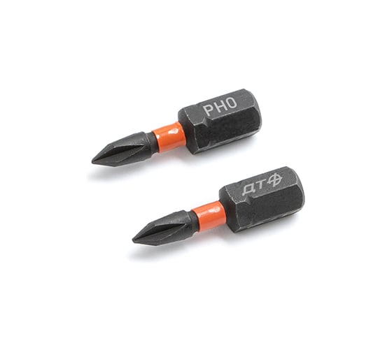 Бита ударная Дело Техники 1/4", PH0 × 25 мм, 2шт. 793002 1