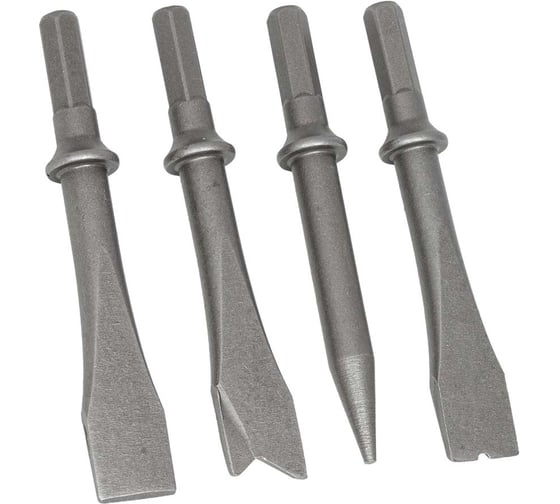 Набор коротких зубил PIT‑22230 для пневмозубил, 4 шт., PI TOOLS 9259