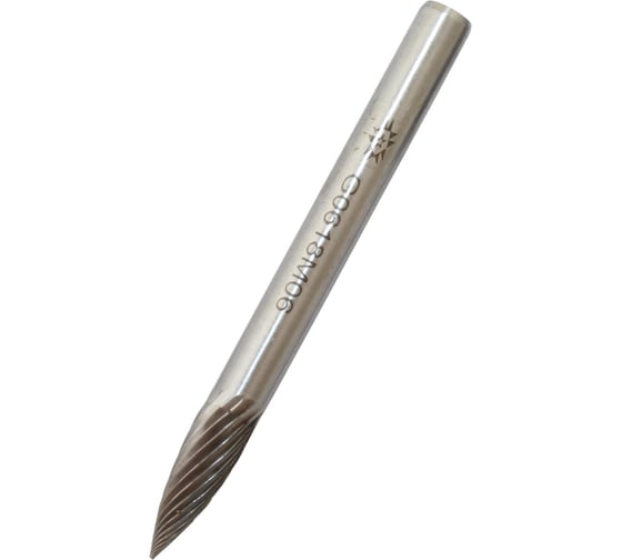 Борфреза тв.спл. сфероконич. с заостренным концом TLX d 6х18х6х65 спир. насечка G06 1806 76932