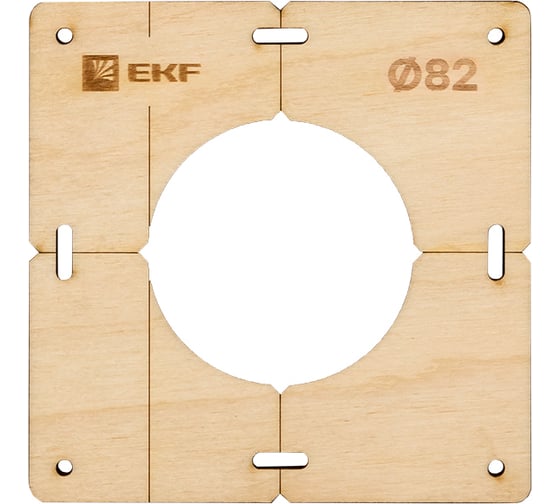 Шаблон для подрозетников Expert (1 отверстие; 82 мм) EKF sh-d82-1 1