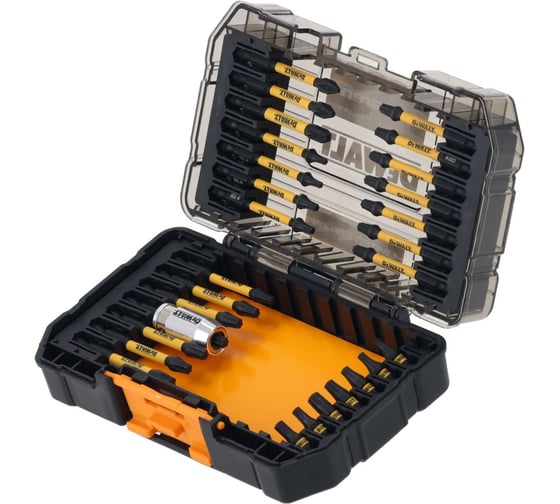 Набор бит Dewalt McLaren Limited Edition DT70909T, PH/PZ/Torx, 25/57 мм, 29 шт, в кейсе DT70909T-QZ