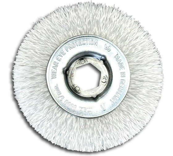 Щетка Lessmann диск гофр. 100х13х0.50мм, полиамид, посадка SW17 32000K17