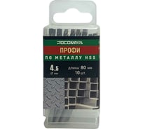 Сверло по металлу PROFI HSS-G P6M5 (10 шт; 4.5x80 мм) Росомаха 703045