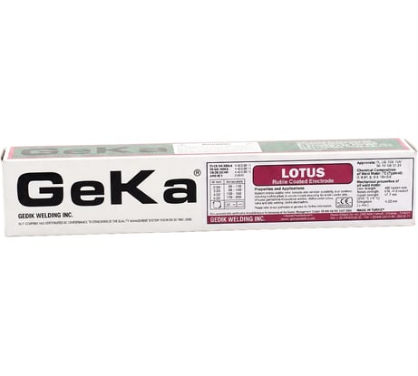 Электроды сварочные SAMGRUPP 2.5х350 мм основное покрытие (упаковка 5 кг) GEKA LOTUS GEK-096125500