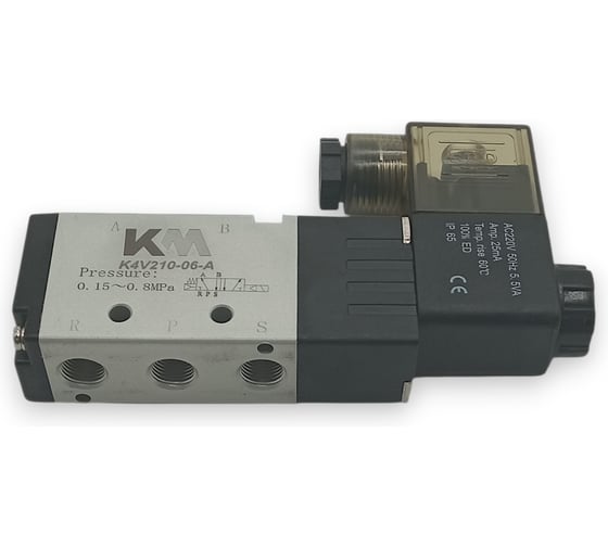 Пневмораспределитель Контактная Механика 5/2, G1/8, AC220V K4V210-06-A