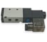 Пневмораспределитель Контактная Механика 5/2, G1/8, AC220V K4V210-06-A 7