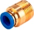 Фитинг цанговый прямой TITAN LOCK 6 мм, наруж. резьба 1/8, латунь, тип POC, TLP-POC6-01BR 1