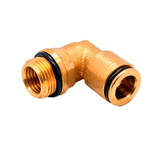 Фитинг цанговый угловой TITAN LOCK 12 мм, наруж. резьба 1/8, латунь, тип PL, TLP-PL12-01BR