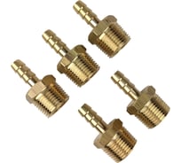 Штуцер пневмо 3/8" НР - 6 мм, 5 шт HG 1644873