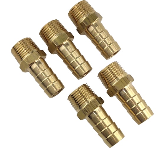 Штуцер пневмо 3/8" НР - 12 мм, 5 шт HG 1645023