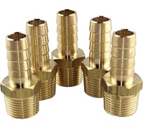 Штуцер пневмо 3/8" НР - 10 мм, 5 шт HG 1645177