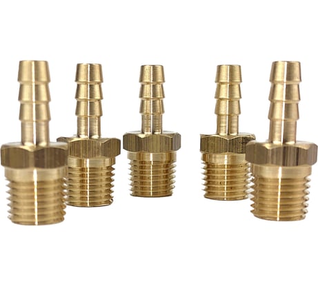 Штуцер пневмо 1/4" НР - 6 мм, 5 шт HG 1645153