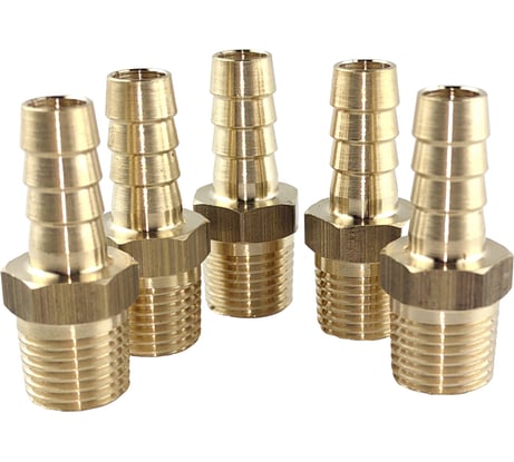 Штуцер пневмо 1/4" НР - 8 мм, 5 шт HG 1645139