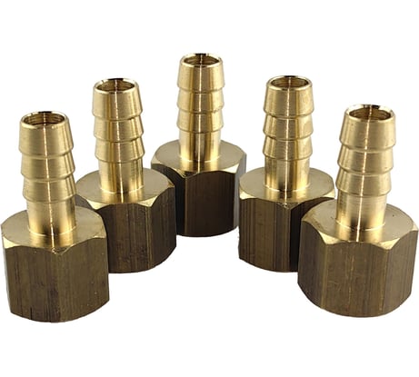 Штуцер пневмо 1/4" ВР - 8 мм, 5 шт HG 1645054