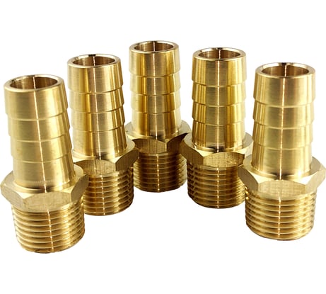 Штуцер пневмо 1/2" НР - 16 мм, 5 шт HG 1644965