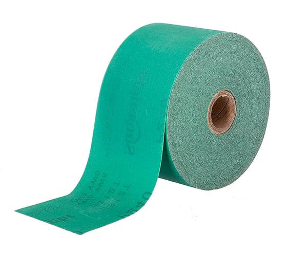 Шлифовальный материал SUNMIGHT FILM L312T в рулонах 115мм, 50м, зеленый, P100 10407