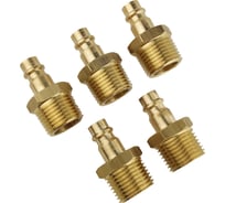 Штуцер быстроразъёмный латунный БРС - 1/2" НР, 5 шт HG 1645047