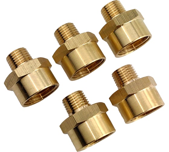 Переходник пневмо 1/4" НР x 1/2" ВР, 5 шт HG 1644972