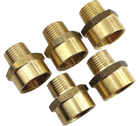 Переходник пневмо 1/2" НР x 3/4" ВР, 5 шт HG 1644996