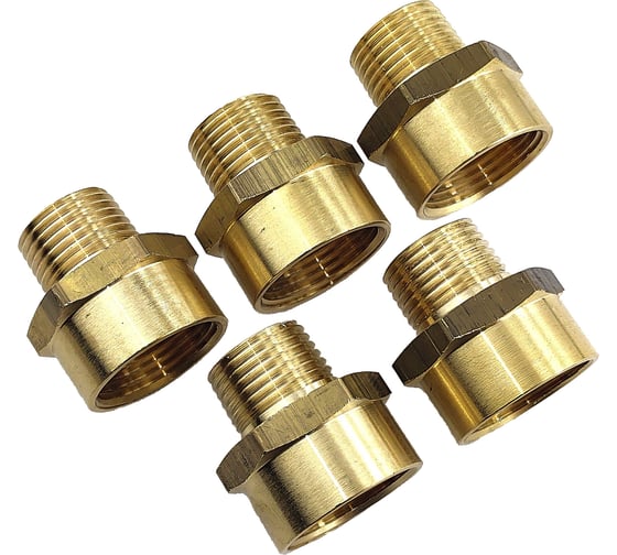 Переходник пневмо 1/2" НР x 3/4" ВР, 5 шт HG 1644996 1