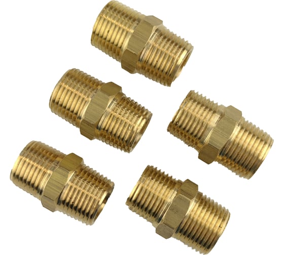 Ниппель пневмо 3/8" НР, 5 шт HG 1645078 1