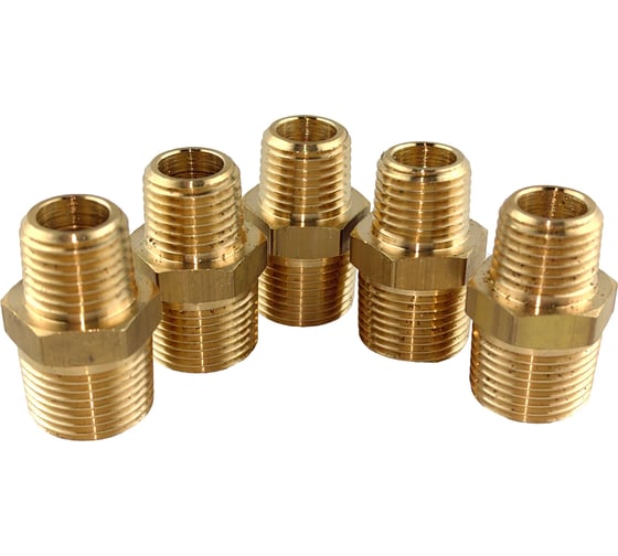 Ниппель переходной пневмо 3/8" НР х 1/4" НР, 5 шт HG 1645108 1