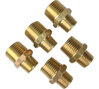 Ниппель переходной пневмо 1/2" НР х 3/8" НР, 5 шт HG 1645092