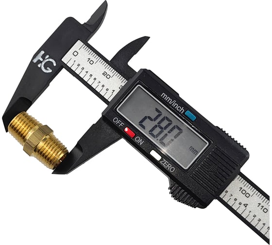 Ниппель латунный пневмо 1/4" НР, 5 шт HG 1644743