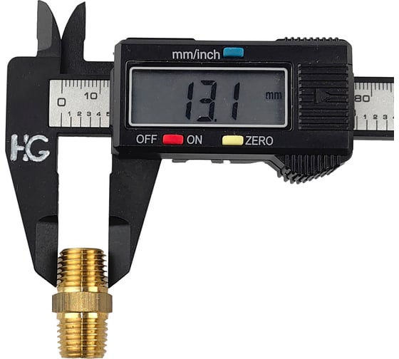 Ниппель латунный пневмо 1/4" НР, 5 шт HG 1644743