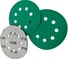 Шлифовальный круг Long Abrasive AF77 Green 125мм на липучке, Р180, 8отв., (100 штук) D771251808-100 2