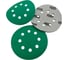 Шлифовальный круг Long Abrasive AF77 Green 125мм на липучке, Р220, 8отв., (100 штук) D771252208-100 2