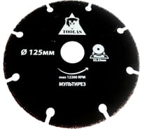 Диск пильный мультирез TOOLAS 125х22.23 1595