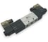 Пневмораспределитель Контактная Механика 5/3, G1/4, DC24V K4V330C-08-B 4