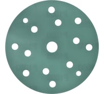 Круг / диск шлифовальный на липучке REXXTOOL ЗЕЛЕНЫЙ (50 штук; 150 мм; 15 отверстий; P120) RXT50-GRN-150-15-120