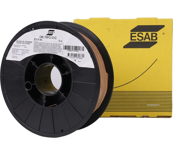 Сварочная проволока ESAB ОК ПРО 51С 1.0мм 5кг 232210460P