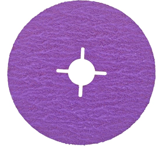 Фибровый круг Long Abrasive CR 966 125x22.23мм, P60 (фиолетовый) (10 штук) D316496-10