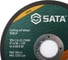 Диск отрезной по металлу Sata 125х1.6х22.23мм, 41A60RB, плоский, электрокорунд, среднее зерно 55046 8
