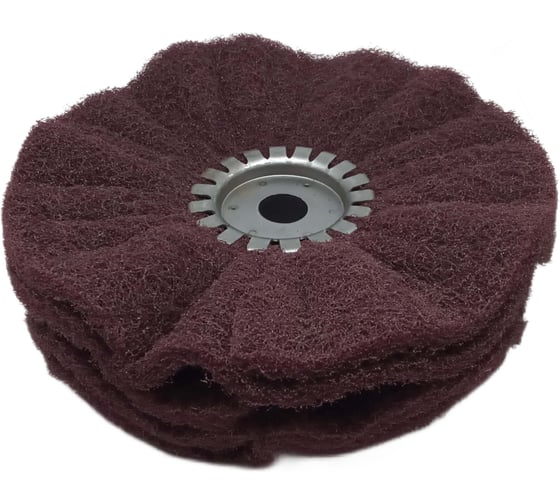 Круг нетканный для сатинирования Toyev NPB 200х20х40мм 4 слоя Brown A Medium 101738