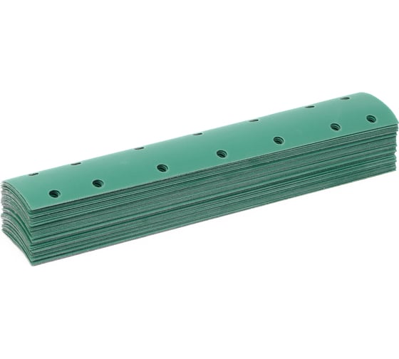 Полоса aбразивнaя TILFLEX GREEN FILM 14 отверстий P400, на липучке, 70х400 мм (10 шт) TL44-400/10